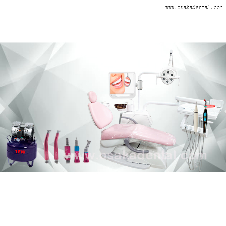 OSA-A1 OSAKADENTAL Chair unit with dental handpiece set and air compressor