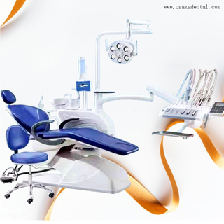 Dental chair with top mounted tray and with 
