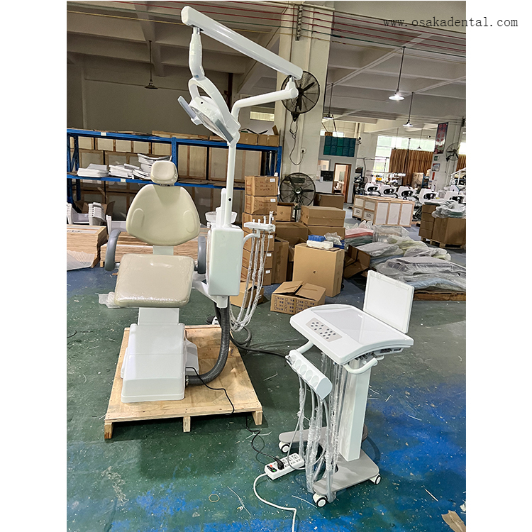 Dental chair with dental cabinet with strong quality dental chair