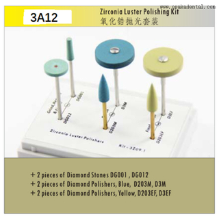 Dental Zirconia Luster Polishing Kit 