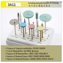 Dental Grinding And Polishing Kit of Zirconia 
