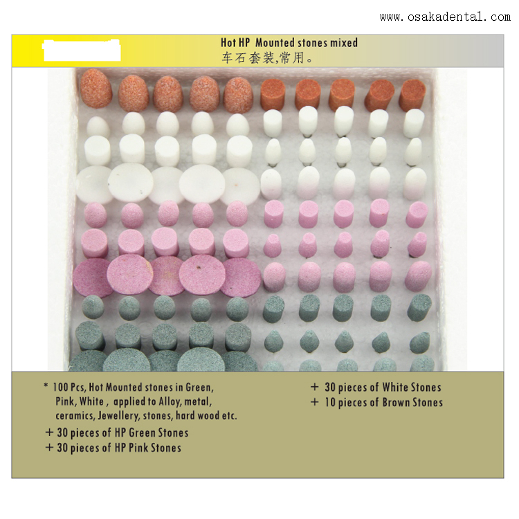 Dental diamond burs kit Hot HP Mounted stones mixed burs