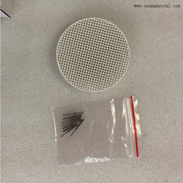 Dental Laboratory Materials Honeycomb Firing Round Tray with Pins