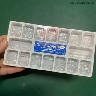 Dental Transparent Temporary Crown 64pcs
