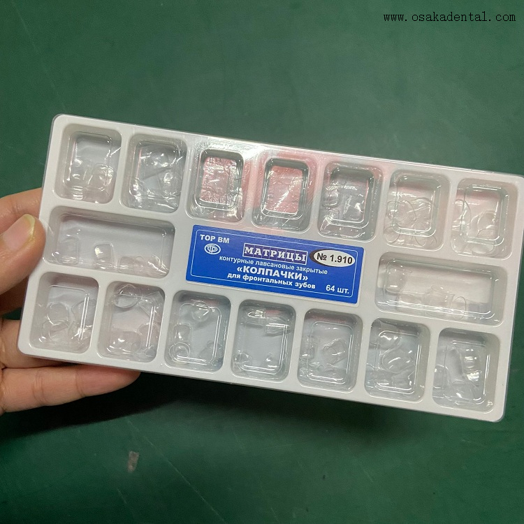 Dental Transparent Temporary Crown 64pcs