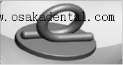 Orthodontic bracket direct bonding eyelets round