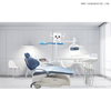Black colour dental chair with dental high speed handpiece and low speed handpiece