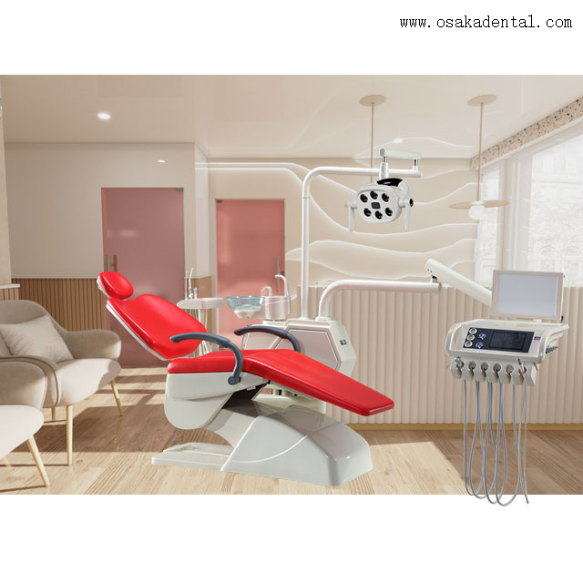 High quality dental chair for dental clinic with high quality leather cover