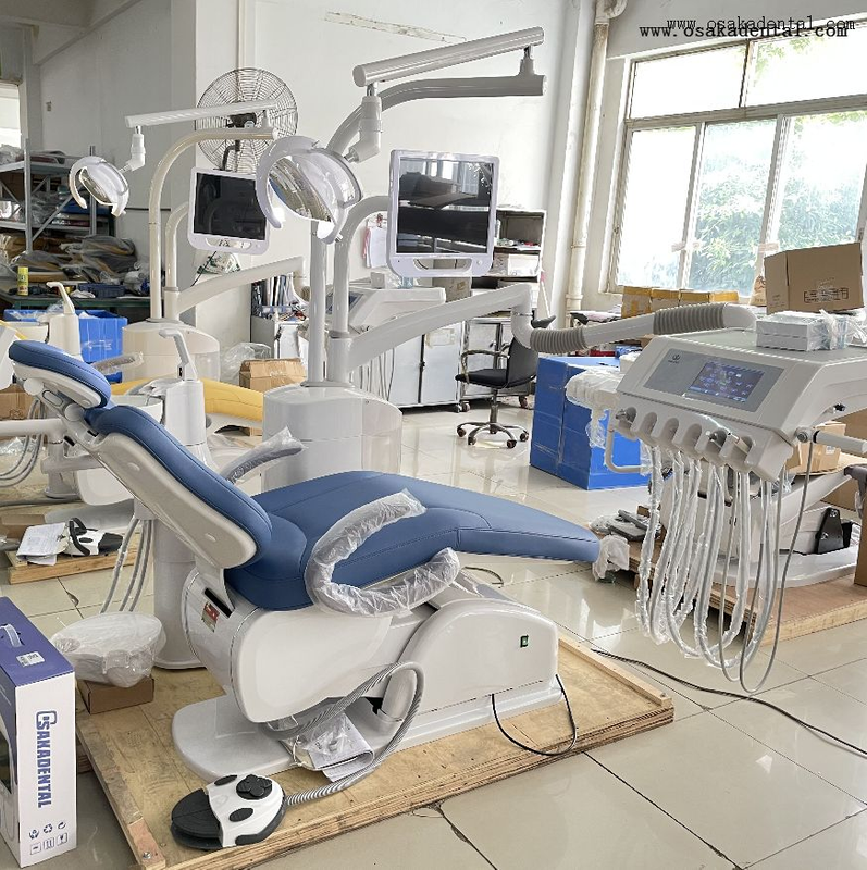 Stable Seat Soft Leather Dental Chair Unit with Digital Control System