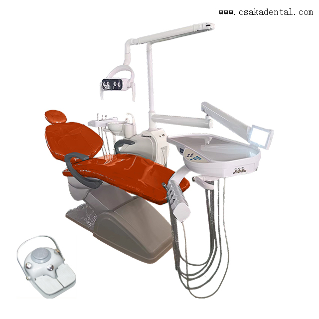 Dental Chair Unit with Options Dental Equipment And Mobile Cart