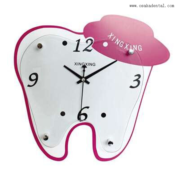 Dental Teeth Shape Clock for Dental Clinic
