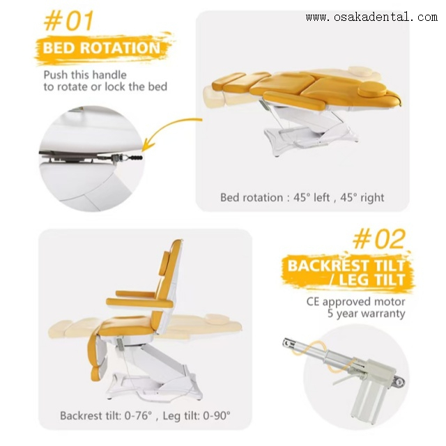 Medical Examination Chair Facial Beauty Spa Bed and Chair