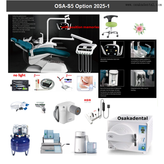 Popular Leather Dental Chair Unit with 12 Options Machine All In Set Option 2025-1