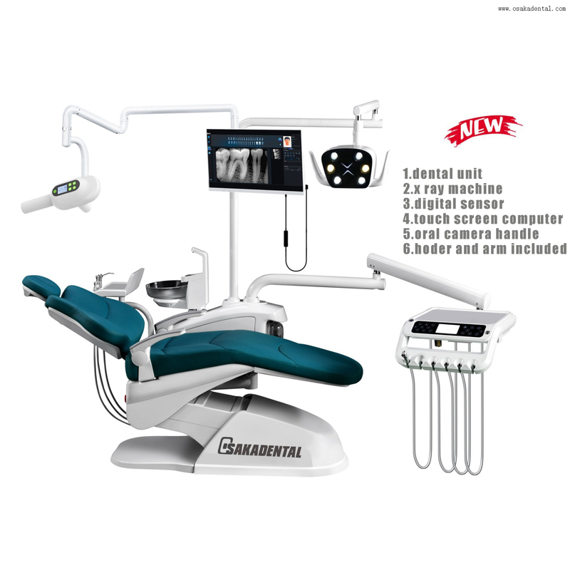 Leather Seat Dental Unit with Oral Diagnosis Integrated System