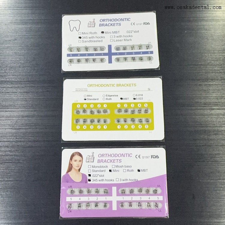 Dental Orthodontic Monoblock Bondable Metal Bracket