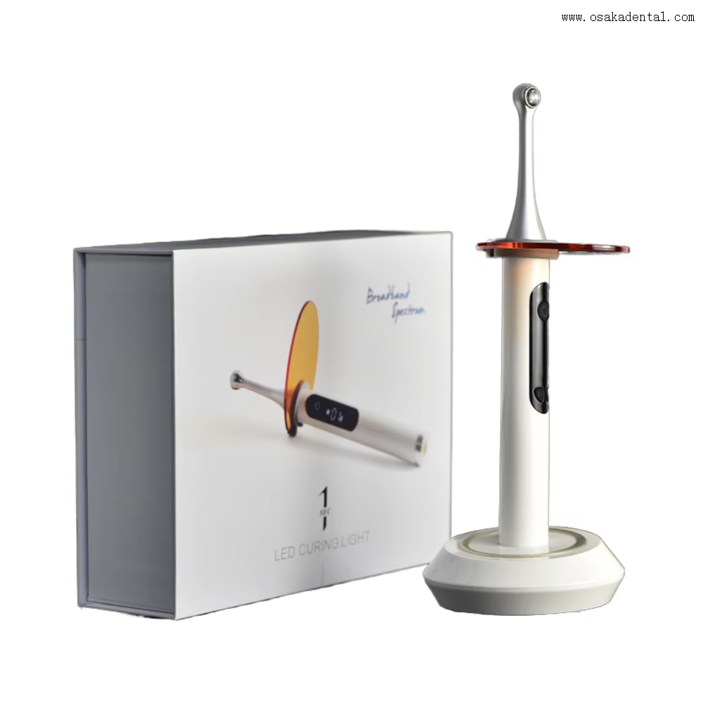 Dental green and white color one second curing light