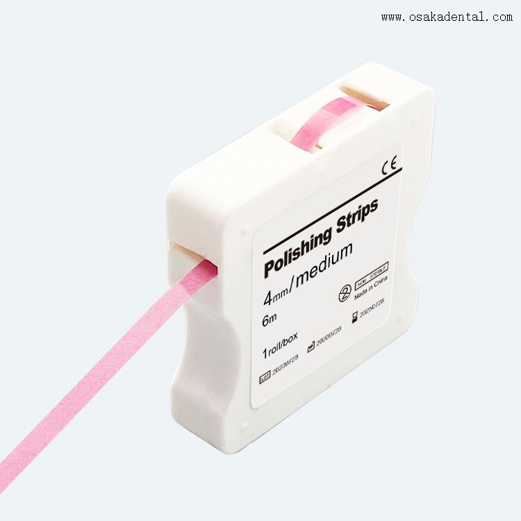Dental resin polishing strip dental matrix band