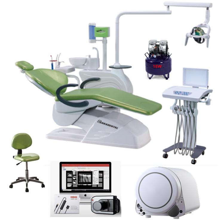 Dental Clinic Chair with Portable Tray And Dental Equipment