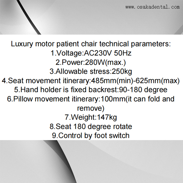 Comfortable Electronic Patient Chair Unit