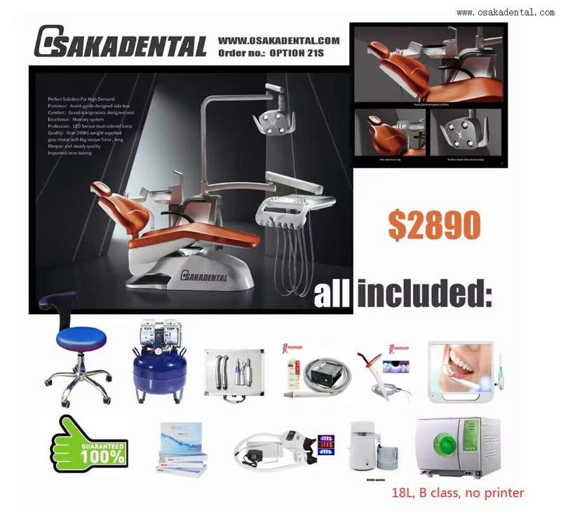 Luxury high quality dental unit set with full option for dental clinic use