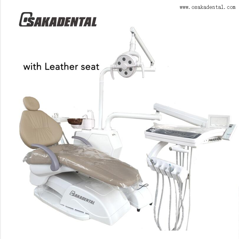 Soft Leather And High Quality Dental Chair with High Class Touch System Instrument Tray