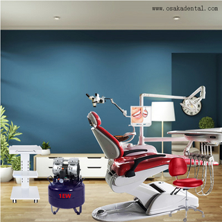 Economic dental chair for dental clinic red color