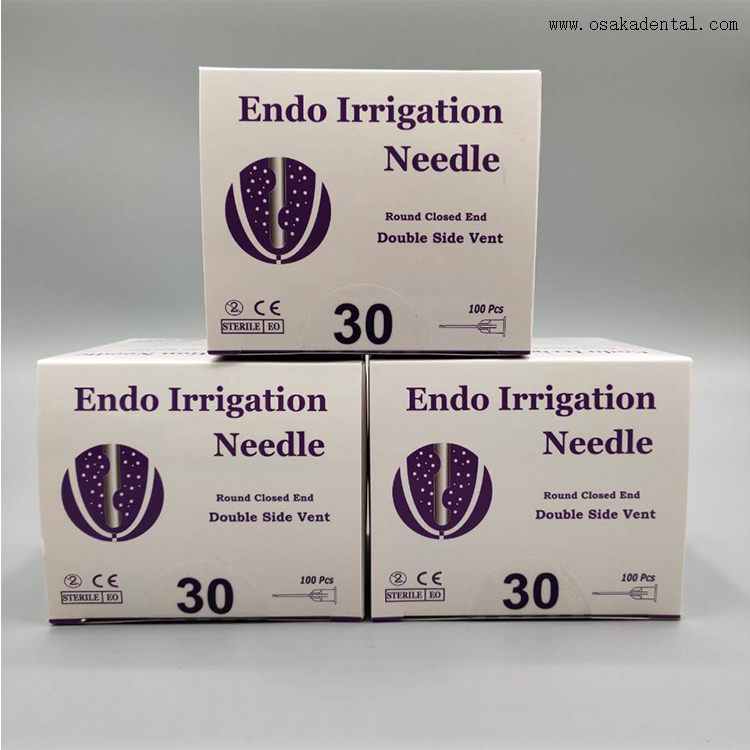 Dental Irrigation Needles with Double Side Vent