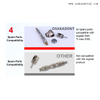Red ring high speed handpiece LED increasing electric micro motor 1:5 contra angle handpiece