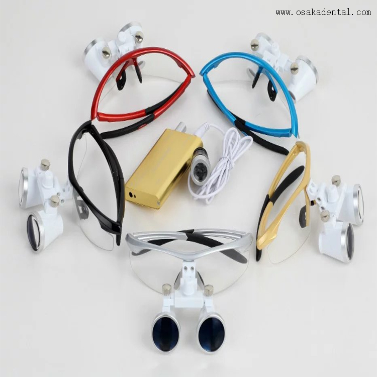 Colorized Plastic Frame 3.5X Dental Loupes
