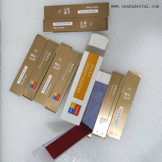 Thick Red and Blue Dental Articulating Paper 