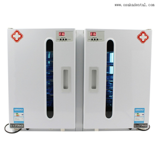 Dental UV Sterilizer Two Door with Time And Ozone with 20 Stainless Tray
