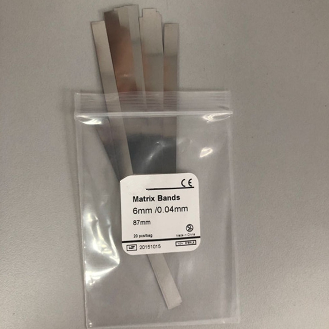 Straight Stainless Steel Matrix Strip for Endodontic