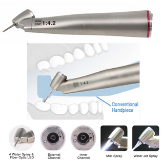 Fiber Optic Led 1:4.2 Dental Electric Micro Motor Used Low Speed Contra Angle Handpiece