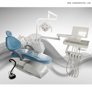 Dental chair with LED lamp and dental air compressor with dental strong suction 