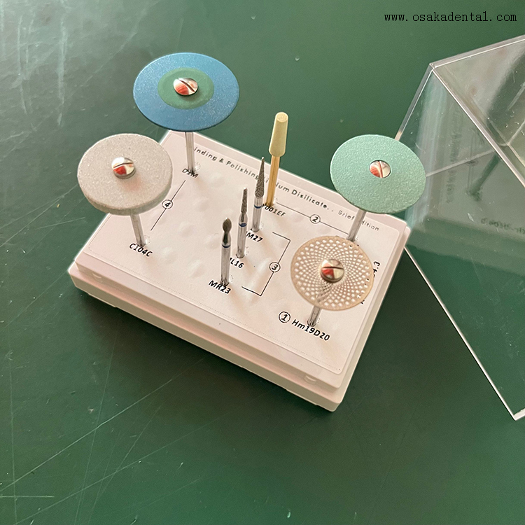 Polishing Dental Grinding Burs HP Low Speed Burs Kit 3A08