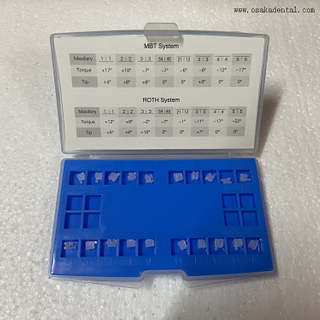 Dental Orthodontics MESH Base Ceramic Bracket ROTH/MBT OSA-F690-Ice