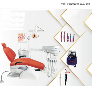New Dental Chair with LED Light with Air Compressor OSA-4C-2021