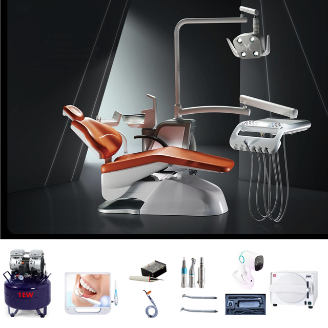 Economic Dental Chair Set with Assistant Tray