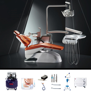 Dental Chair Set with Dentist Stool for Clinic