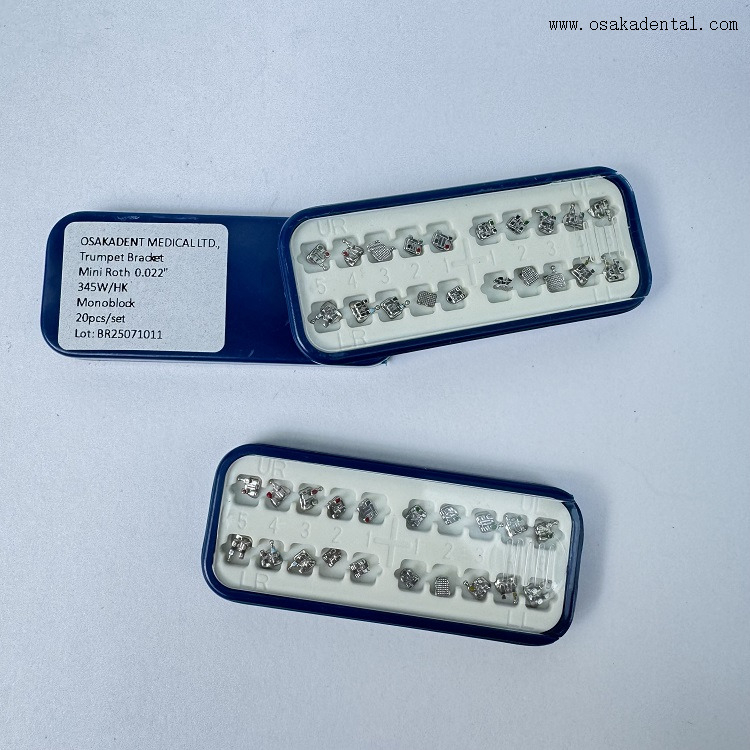 Orthodontic Monoblock Metal Bracket ROTH/MBT Box Packing