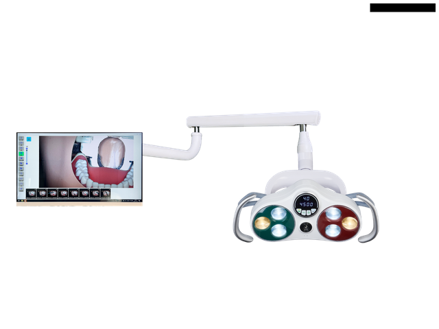 Dental Operating Sensor Surgical Light with Video Camera Recording with arm to install to the moniter
