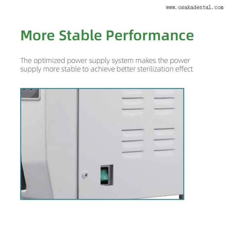 European N Class Opening water tank Digital display 8L/12L dental autoclave for dental unit 