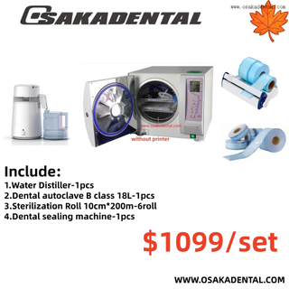 Dental Sealing Machine Water Distiller And Dental B Class Autocalve Set