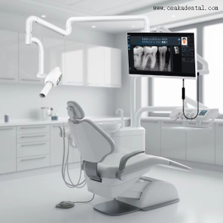 Dental X-ray machine robotic arm sensor touchscreen all-in-one computer endoscope handle computer stand