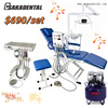 Portable Dental Unit with Air Compressor And Mobile Tool Cart