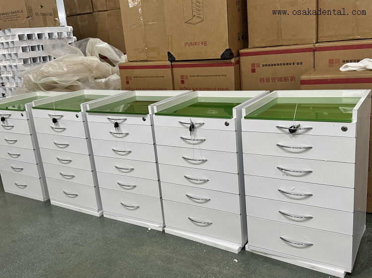 Dental Mobile Tool Cart 5 Drawers with Lock OSA-T5