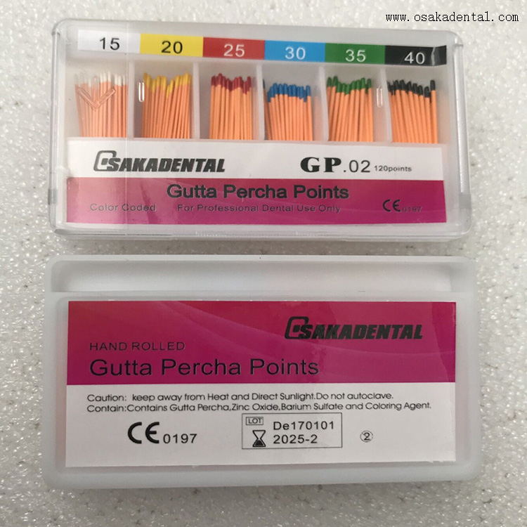 Dental Filling Material 02 Taper Gutta Percha Points