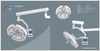 26 LED-Bulbs Dental LED Planting implant Lamp with mobile trolley