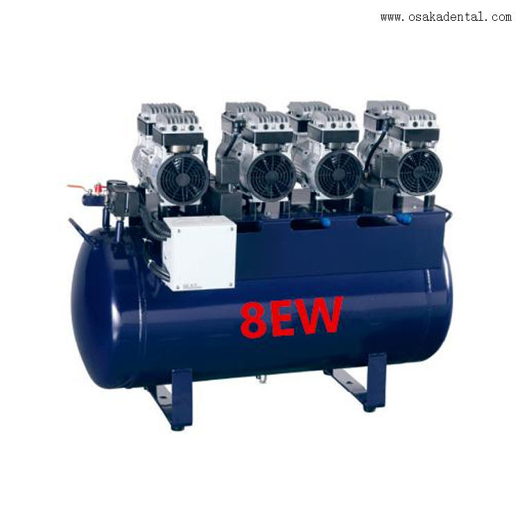 One for eight Units 138L dental Oil free and Silent Air Compressor