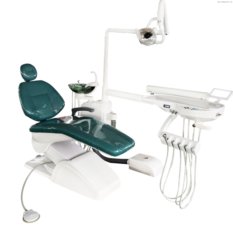 Soft PU Halogen Dental Chair with Dental Stool